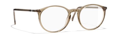 Chanel 3372 1090 Transparent Brown Glasses .